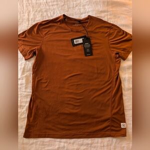 Reigning Champ Burnt Orange Short Sleeve Tee Deltapeak